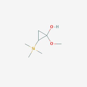 1-Methoxy-2-(trimethylsilyl)cyclopropan-1-ol