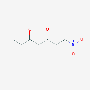 3,5-Heptanedione, 4-methyl-1-nitro-