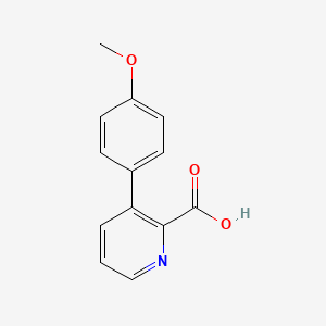 molecular formula C13H11NO3 B1454481 3-(4-Methoxyphenyl)picolinic acid CAS No. 1195901-52-0