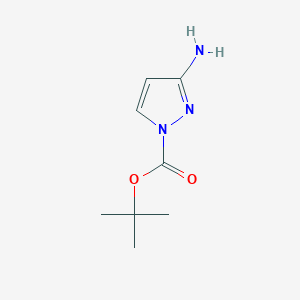 molecular formula C8H13N3O2 B1454484 tert-Butyl 3-amino-1H-pyrazole-1-carboxylate CAS No. 863504-84-1
