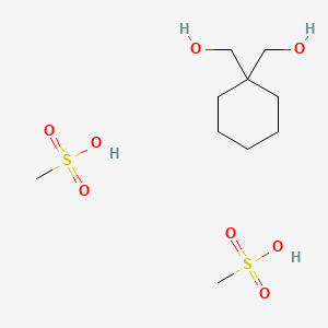 [1-(Hydroxymethyl)cyclohexyl]methanol;methanesulfonic acid