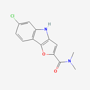 6-Chloro-N,N-dimethyl-4H-furo[3,2-B]indole-2-carboxamide