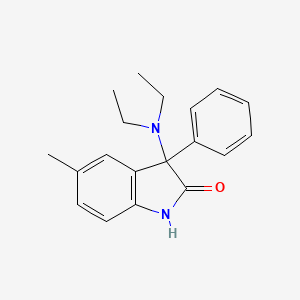 2H-Indol-2-one, 3-(diethylamino)-1,3-dihydro-5-methyl-3-phenyl-