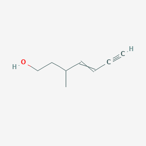 3-Methylhept-4-en-6-yn-1-ol