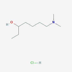 7-(Dimethylamino)heptan-3-ol;hydrochloride