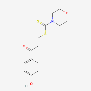 3-(4-Hydroxyphenyl)-3-oxopropyl morpholine-4-carbodithioate