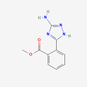 molecular formula C10H10N4O2 B1454497 methyl 2-(5-amino-1H-1,2,4-triazol-3-yl)benzoate CAS No. 1279813-52-3