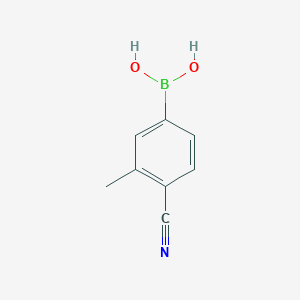 molecular formula C8H8BNO2 B1454499 (4-Cyano-3-methylphenyl)boronic acid CAS No. 856255-58-8
