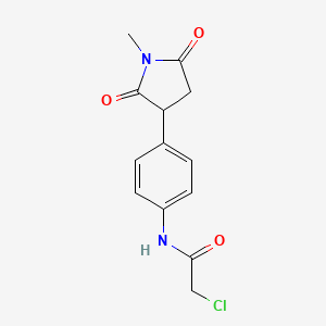 2-Chloro-N-[4-(1-methyl-2,5-dioxopyrrolidin-3-yl)phenyl]acetamide