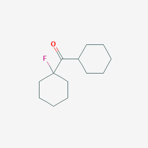 molecular formula C13H21FO B145450 Cyclohexyl(1-fluorocyclohexyl)methanone CAS No. 130485-82-4