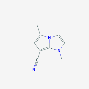 1H-Pyrrolo[1,2-a]imidazole-7-carbonitrile, 1,5,6-trimethyl-