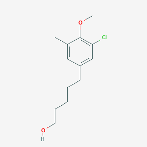 5-(3-Chloro-4-methoxy-5-methylphenyl)pentan-1-OL