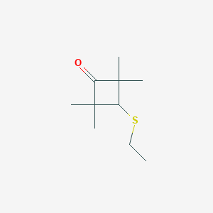 3-(Ethylsulfanyl)-2,2,4,4-tetramethylcyclobutan-1-one