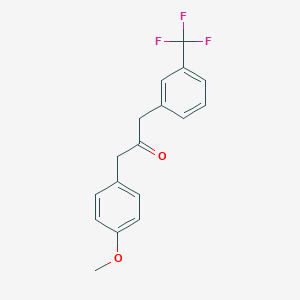 2-Propanone, 1-(4-methoxyphenyl)-3-[3-(trifluoromethyl)phenyl]-