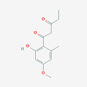 1-(2-Hydroxy-4-methoxy-6-methylphenyl)pentane-1,3-dione