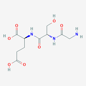 molecular formula C10H17N3O7 B14545151 Glycyl-L-seryl-L-glutamic acid CAS No. 61756-30-7