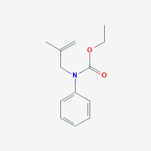 molecular formula C13H17NO2 B14545179 Ethyl (2-methylprop-2-en-1-yl)phenylcarbamate CAS No. 62371-23-7