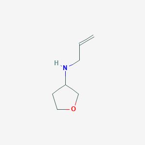 molecular formula C7H13NO B1454520 N-(丙-2-烯-1-基)氧杂环-3-胺 CAS No. 1342601-29-9