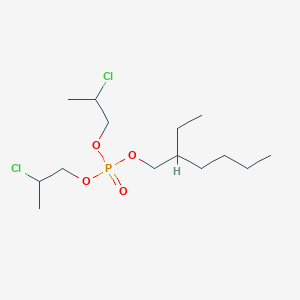 molecular formula C14H29Cl2O4P B14545205 Bis(2-chloropropyl) 2-ethylhexyl phosphate CAS No. 62121-99-7