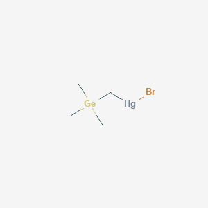 molecular formula C4H11BrGeHg B14545218 Bromo[(trimethylgermyl)methyl]mercury CAS No. 61760-06-3