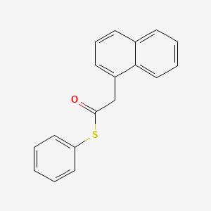 molecular formula C18H14OS B14545257 S-Phenyl (naphthalen-1-yl)ethanethioate CAS No. 61755-87-1