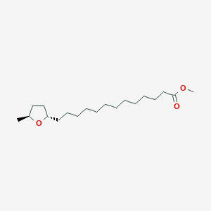 molecular formula C19H36O3 B14545268 Methyl 13-[(2S,5S)-5-methyloxolan-2-yl]tridecanoate CAS No. 62136-76-9