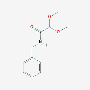 molecular formula C11H15NO3 B14545341 Acetamide, 2,2-dimethoxy-N-(phenylmethyl)- CAS No. 62373-64-2