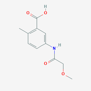 molecular formula C11H13NO4 B1454538 5-(2-Methoxyacetamido)-2-methylbenzoic acid CAS No. 1283514-27-1