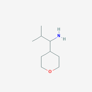 2-Methyl-1-(oxan-4-yl)propan-1-amine