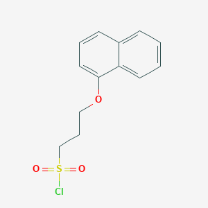 molecular formula C13H13ClO3S B1454544 3-(Naphthalen-1-yloxy)propane-1-sulfonyl chloride CAS No. 1340356-70-8