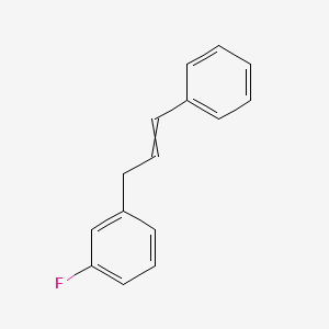 1-Fluoro-3-(3-phenylprop-2-en-1-yl)benzene