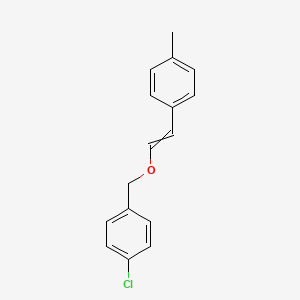 1-Chloro-4-({[2-(4-methylphenyl)ethenyl]oxy}methyl)benzene