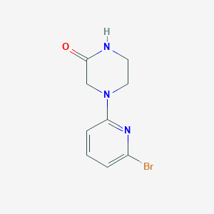molecular formula C9H10BrN3O B1454550 4-(6-溴吡啶-2-基)哌嗪-2-酮 CAS No. 1289097-77-3