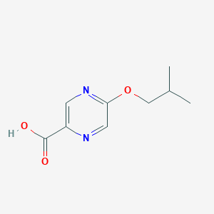 molecular formula C9H12N2O3 B1454552 5-(2-Methylpropoxy)pyrazine-2-carboxylic acid CAS No. 1286777-20-5