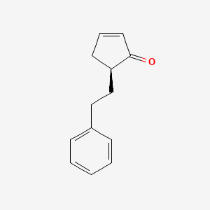 (5S)-5-(2-Phenylethyl)cyclopent-2-en-1-one