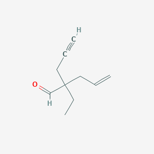 2-Ethyl-2-(prop-2-yn-1-yl)pent-4-enal