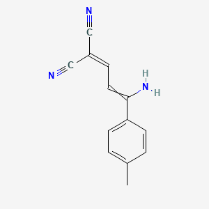 [3-Amino-3-(4-methylphenyl)prop-2-en-1-ylidene]propanedinitrile