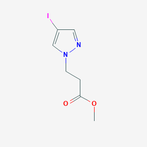 molecular formula C7H9IN2O2 B1454562 3-(4-碘-1H-吡唑-1-基)丙酸甲酯 CAS No. 1175275-82-7