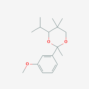 2-(3-Methoxyphenyl)-2,5,5-trimethyl-4-(propan-2-yl)-1,3-dioxane