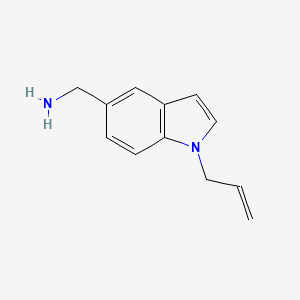 molecular formula C12H14N2 B1454564 [1-(丙-2-烯-1-基)-1H-吲哚-5-基]甲胺 CAS No. 1343813-53-5