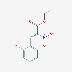 Ethyl 3-(2-fluorophenyl)-2-nitroprop-2-enoate