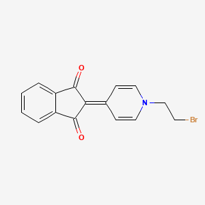 2-[1-(2-Bromoethyl)pyridin-4(1H)-ylidene]-1H-indene-1,3(2H)-dione