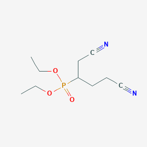 Diethyl (1,4-dicyanobutan-2-yl)phosphonate