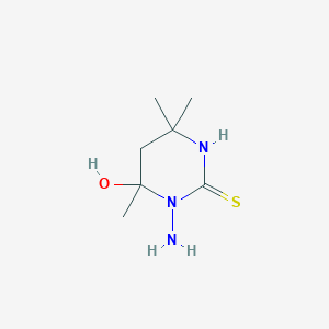 1-Amino-6-hydroxy-4,4,6-trimethyltetrahydropyrimidine-2(1H)-thione