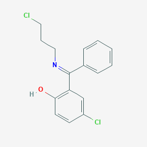 4-Chloro-6-{[(3-chloropropyl)amino](phenyl)methylidene}cyclohexa-2,4-dien-1-one