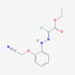 Ethyl chloro{2-[2-(cyanomethoxy)phenyl]hydrazinylidene}acetate