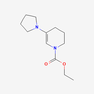 1(2H)-Pyridinecarboxylic acid, 3,4-dihydro-5-(1-pyrrolidinyl)-, ethyl ester