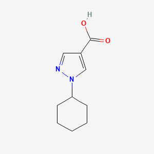 molecular formula C10H14N2O2 B1454576 1-cyclohexyl-1H-pyrazole-4-carboxylic acid CAS No. 1177299-30-7