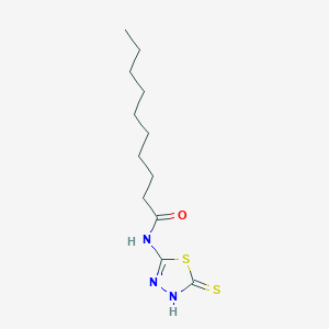 N-(5-Sulfanylidene-4,5-dihydro-1,3,4-thiadiazol-2-yl)decanamide