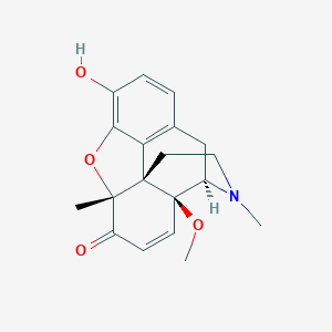 molecular formula C19H21NO4 B145458 14-Methoxy-5-methylmorphinone CAS No. 131575-05-8